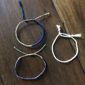 Woven Adjustable Bracelets • Set of 3